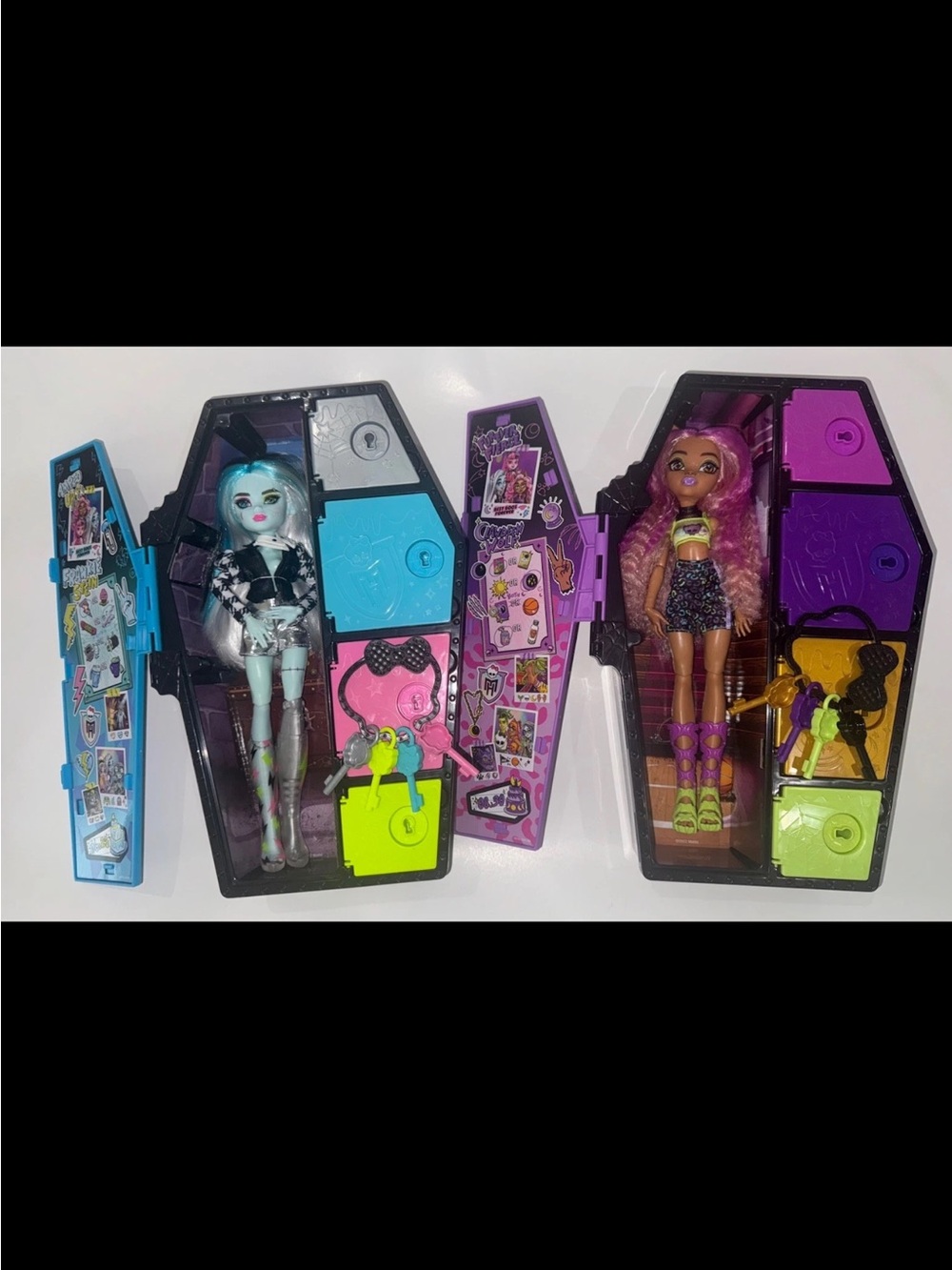 Monster High Skulltimate Secrets Claudine and Frankie Doll Set of 2